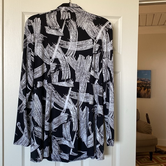 Joseph Ribkoff printed long blazer - Picture 3 of 3